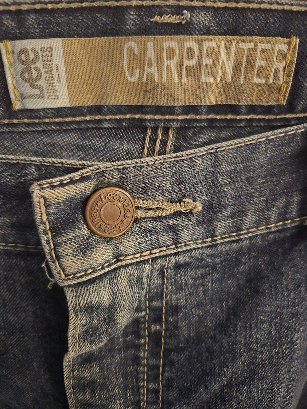 Lee Men's 38w X 30 L Blue Denim Jeans - Picture 4 of 8